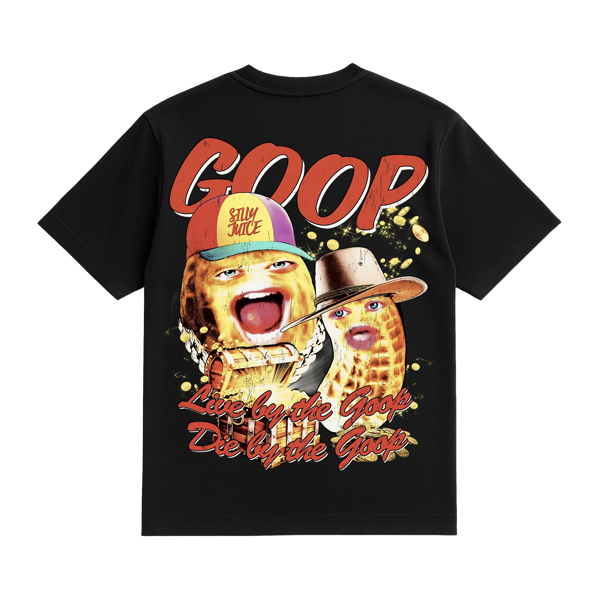 Live By The Goop T-Shirt - Burnt Peanut Merch Image 1